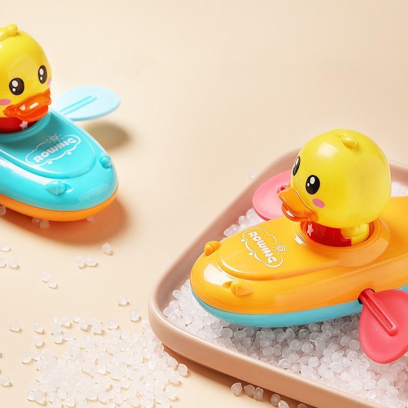 Cartoon Baby Bath Toys Animal Pull Duck Classic Baby Water toy Infant Early Education Bathroom Beach Swiming Toy For Kids