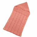 Warm Baby Blanket Knitted Newborn Swaddle Wrap Soft Footmuff Cotton Envelope For Stroller Accessories Blanket Bag