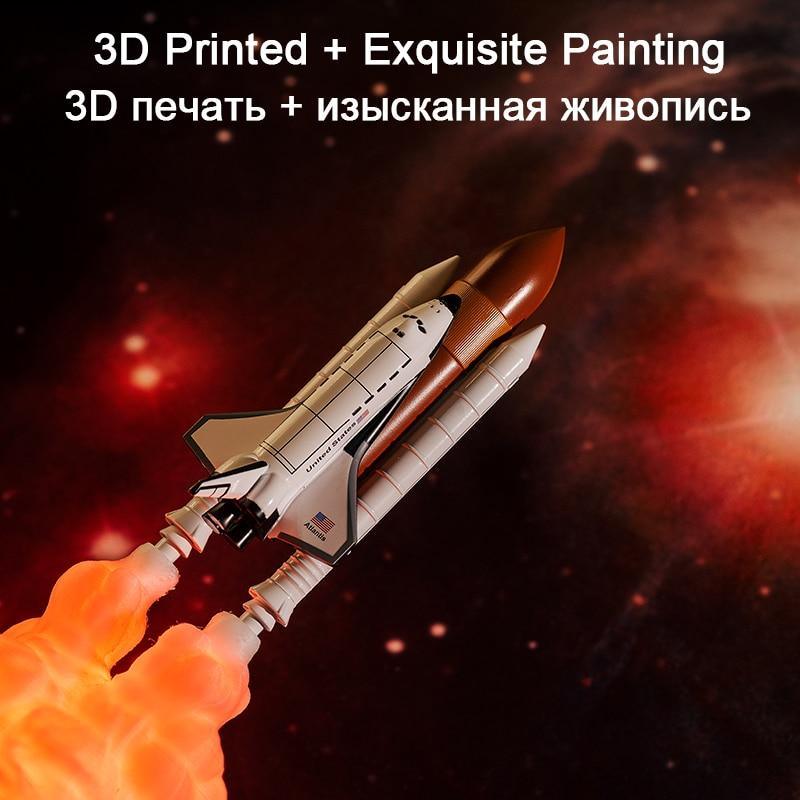 Rocket Kids Space Shuttle Lamp and Moon lamps In Night Light By 3D Print For Space Lovers Rocket Lamp