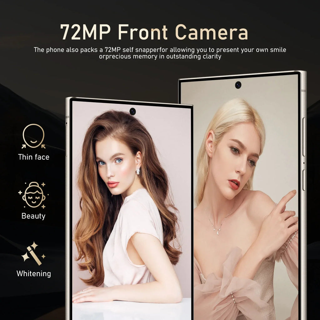 2025 S24 Ultra 7.3 5G Smartphone 16GB+1TB Android HD LCD 65W S Pen Mobile Gaming Phone with WIFI French & Spanish LTE Cellular