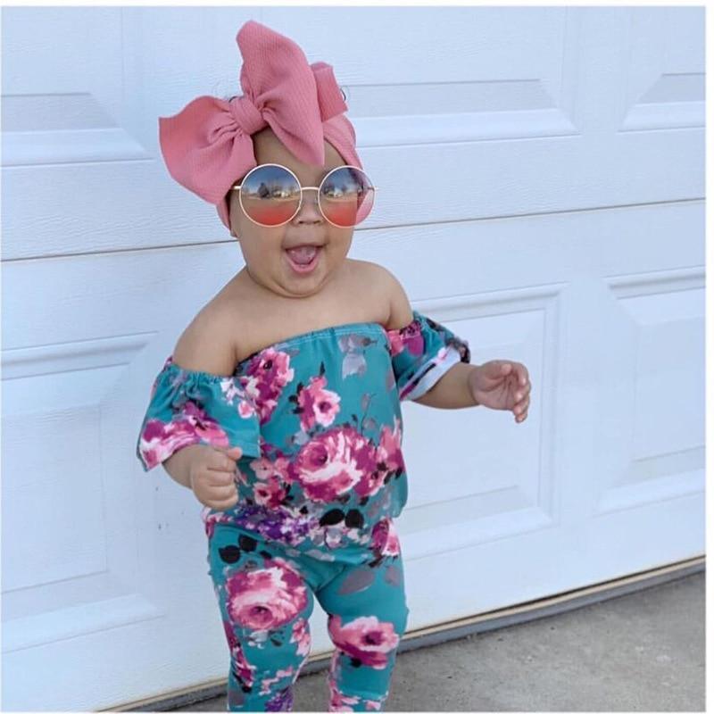 Baby Girls Headband Toddler Big Bow Hairband Cute Solid Stretch Turban For Baby Girls