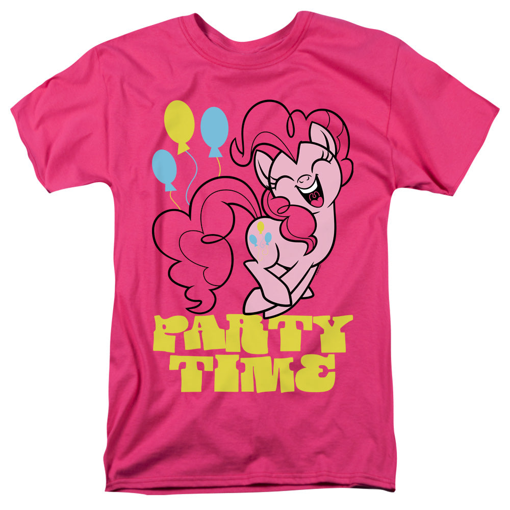 My Little Pony Tv Party Time Mens T Shirt Hot Pink Officially Licensed