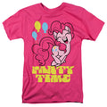 My Little Pony Tv Party Time Mens T Shirt Hot Pink Officially Licensed