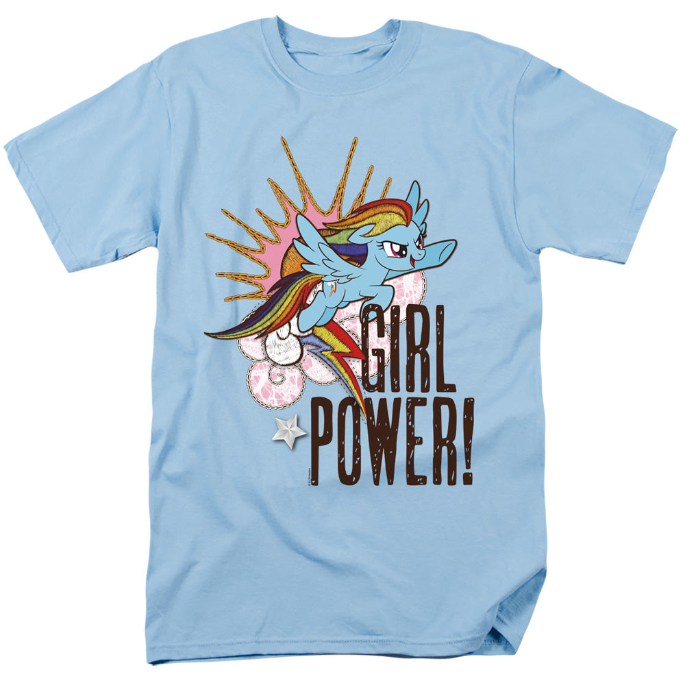 My Little Pony Tv Girl Power Mens T Shirt Light Blue Officially Licensed