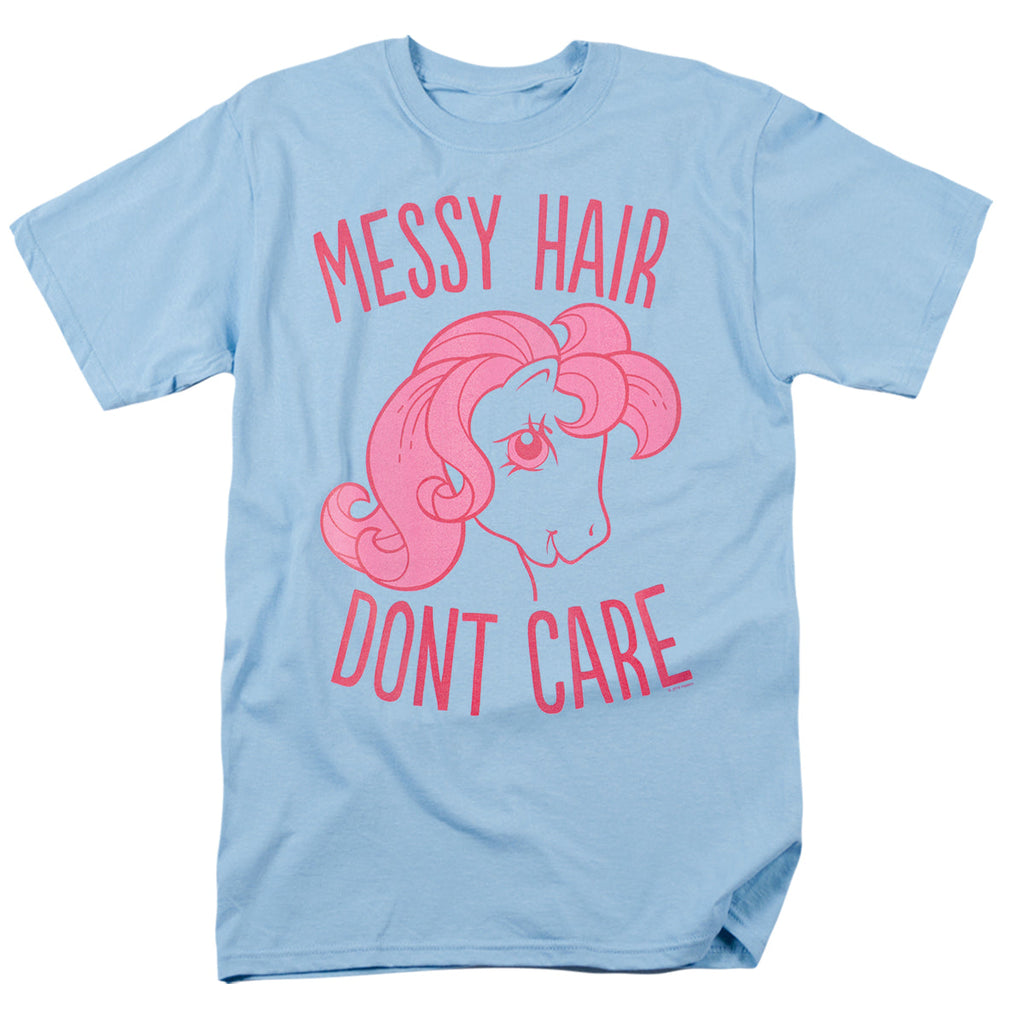 My Little Pony Retro Messy Hair Mens T Shirt Light Blue Officially Licensed