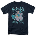 My Little Pony Retro Sparkle All the Way 2 Mens T Shirt Navy Blue Officially Licensed