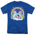 My Little Pony Retro Unicorn Fist Bump Mens T Shirt Royal Blue Officially Licensed