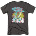 My Little Pony Retro Chillin With My Ponies Mens T Shirt Charcoal Officially Licensed