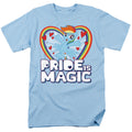 My Little Pony Tv Pride Is Magic Mens T Shirt Light Blue Officially Licensed