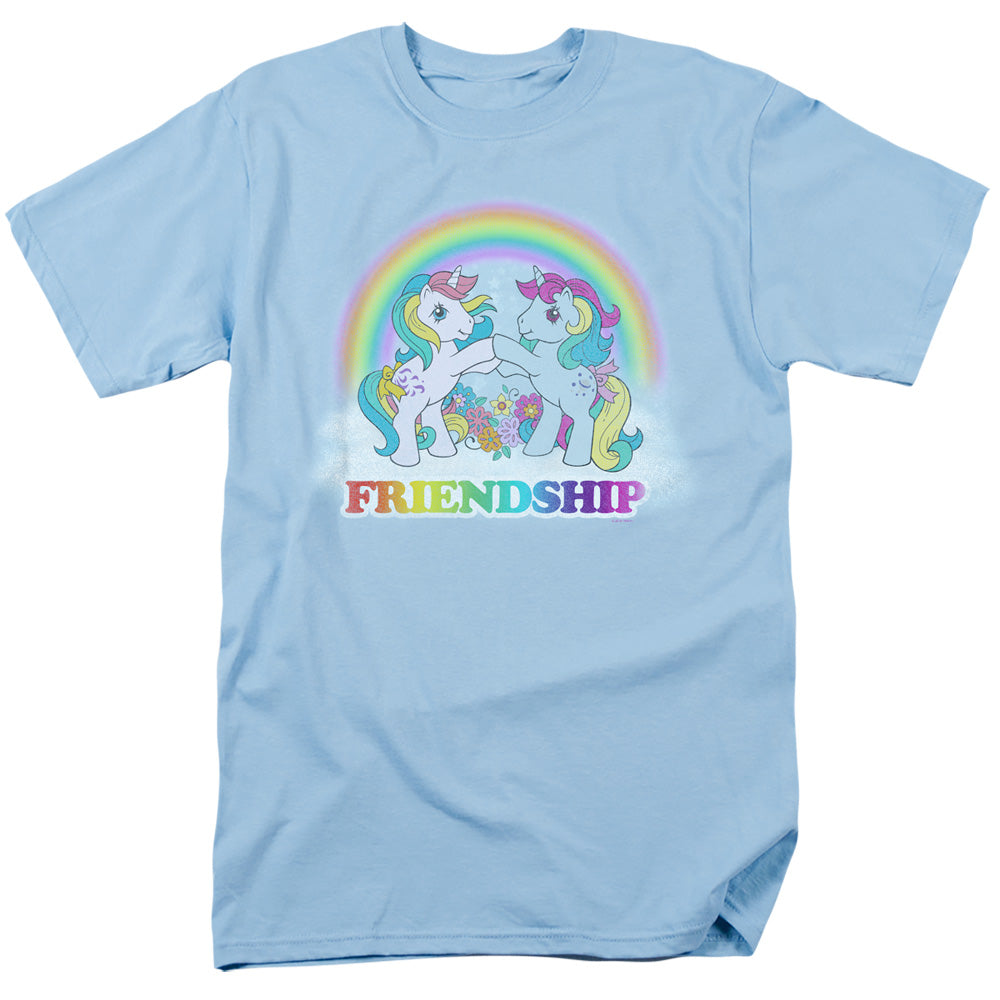 My Little Pony Retro Friendship Mens T Shirt Light Blue Officially Licensed