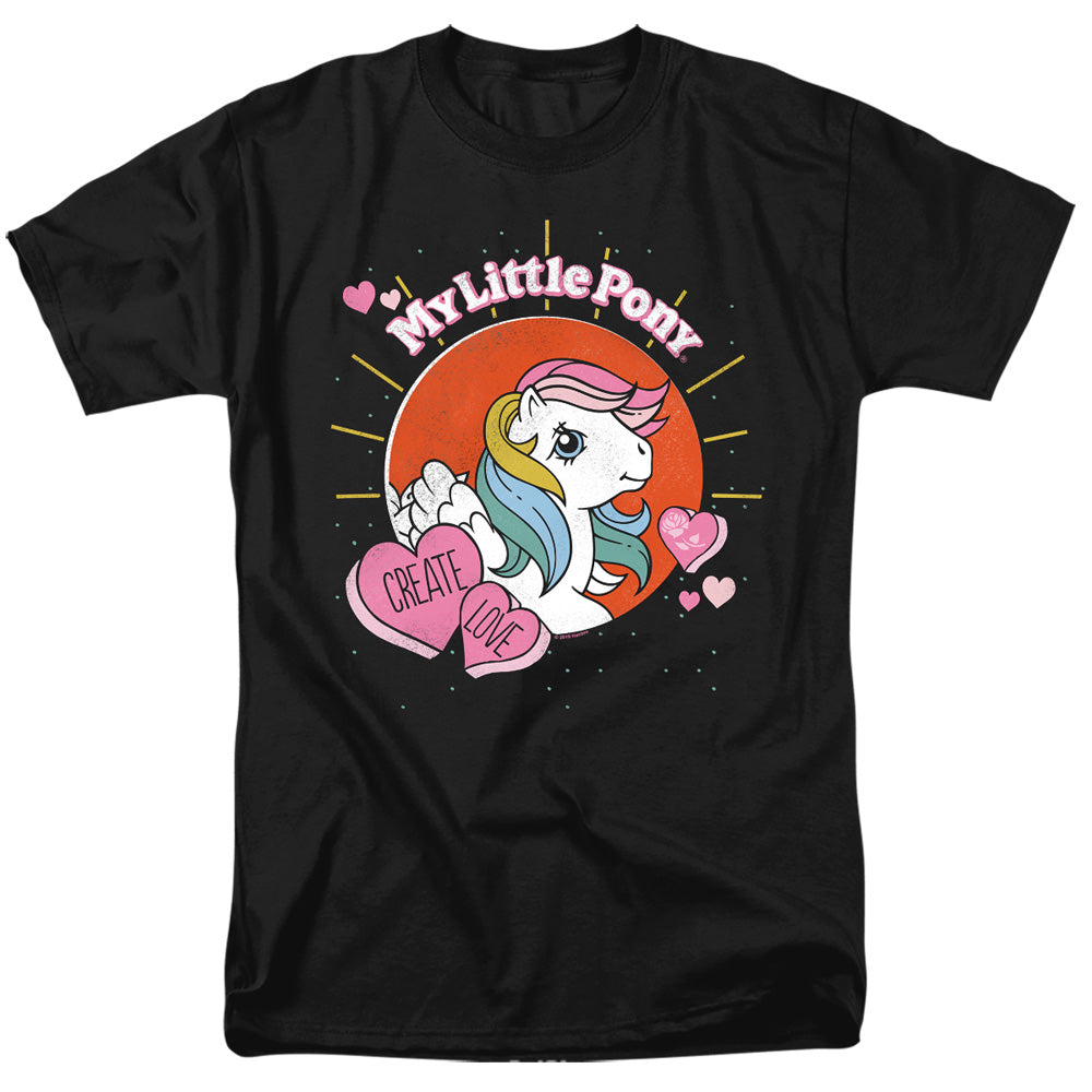 My Little Pony Retro Create Love Mens T Shirt Black Officially Licensed