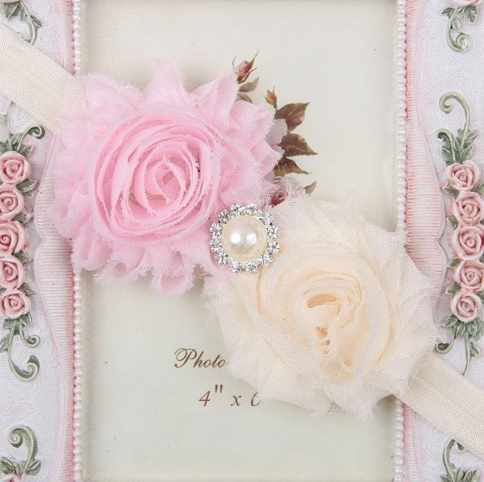 Handmade Flower Newborn Headwear Head Wrap Band Hairband Gift Toddlers For Baby Girls