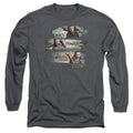 The Hobbit Loyalty And Honour Mens Long Sleeve Shirt Charcoal Officially Licensed