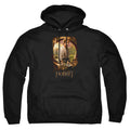 The Hobbit Bilbo Poster Mens Hoodie Black Officially Licensed