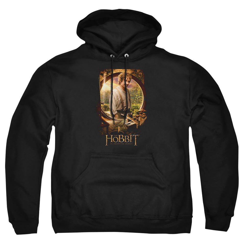 The Hobbit Bilbo Poster Mens Hoodie Black Officially Licensed