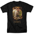 The Hobbit Bilbo Poster Mens T Shirt Black Officially Licensed