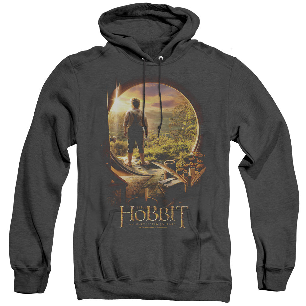 The Hobbit The Hobbit in Door Heather Mens Hoodie Black Officially Licensed