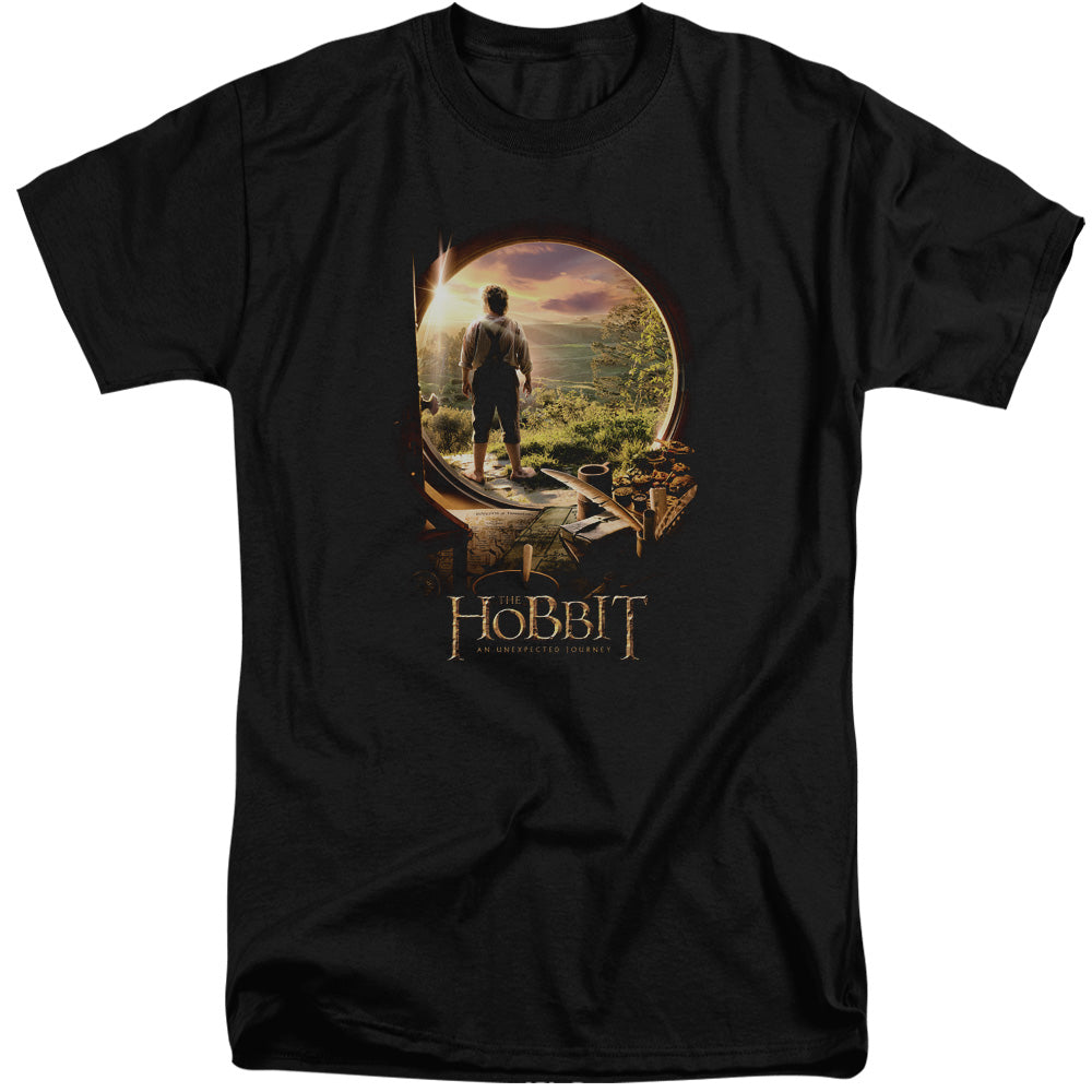 The Hobbit The Hobbit in Door Mens Tall T Shirt Black Officially Licensed