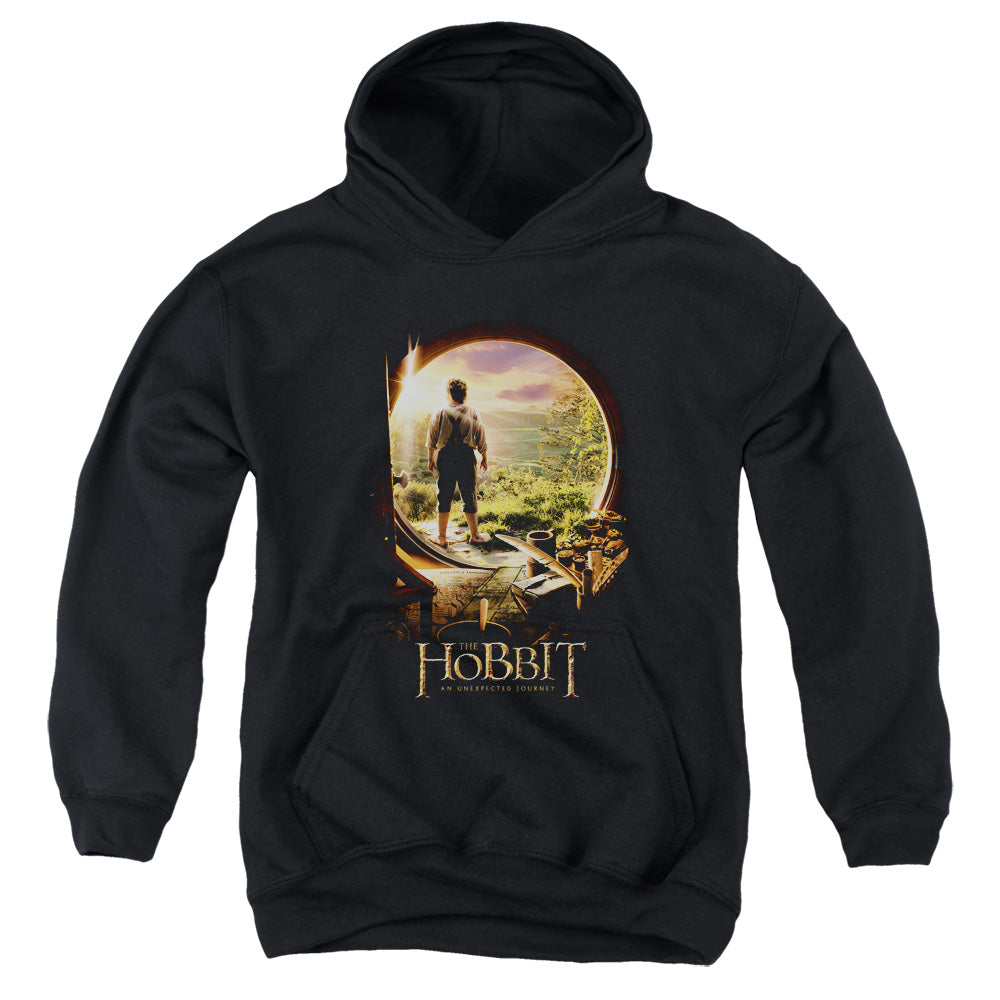 The Hobbit The Hobbit in Door Kids Youth Hoodie Black Officially Licensed