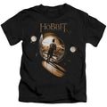 The Hobbit The Hobbit Hole Juvenile Kids Youth T Shirt Black Officially Licensed