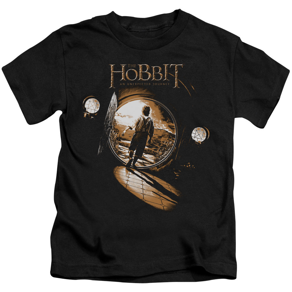 The Hobbit The Hobbit Hole Juvenile Kids Youth T Shirt Black Officially Licensed