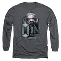 The Hobbit Oin Mens Long Sleeve Shirt Charcoal Officially Licensed