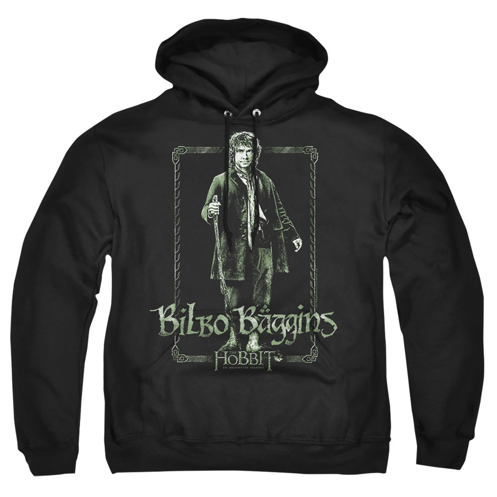 The Hobbit Bilbo Stare Mens Hoodie Black Officially Licensed