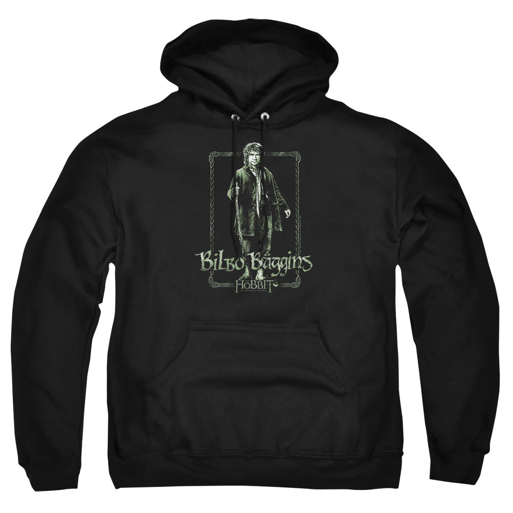 The Hobbit Bilbo Stare Mens Hoodie Black Officially Licensed
