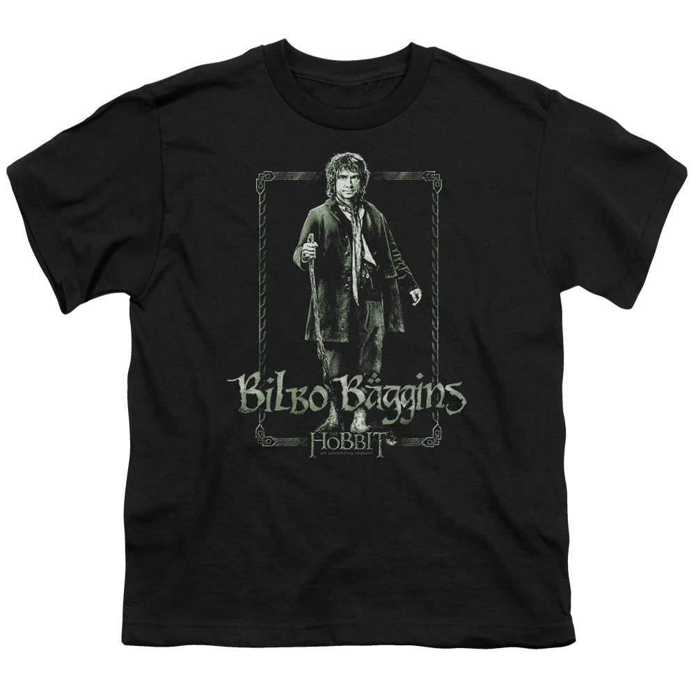 The Hobbit Bilbo Stare Kids Youth T Shirt Black Officially Licensed