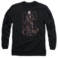The Hobbit Elrond Stare Mens Long Sleeve Shirt Black Officially Licensed