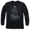 The Hobbit Thorin Stare Mens Long Sleeve Shirt Black Officially Licensed