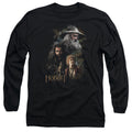 The Hobbit Painting Mens Long Sleeve Shirt Black Officially Licensed