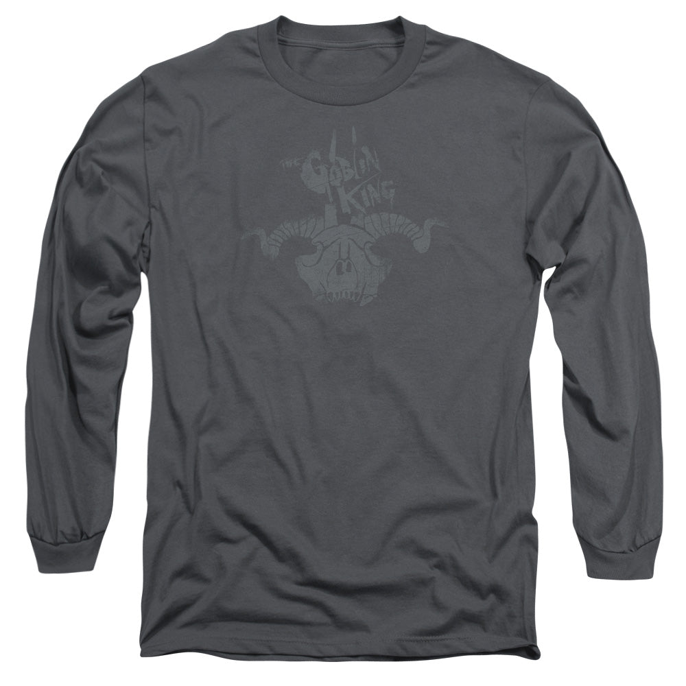 The Hobbit Golin King Symbol Mens Long Sleeve Shirt Charcoal Officially Licensed