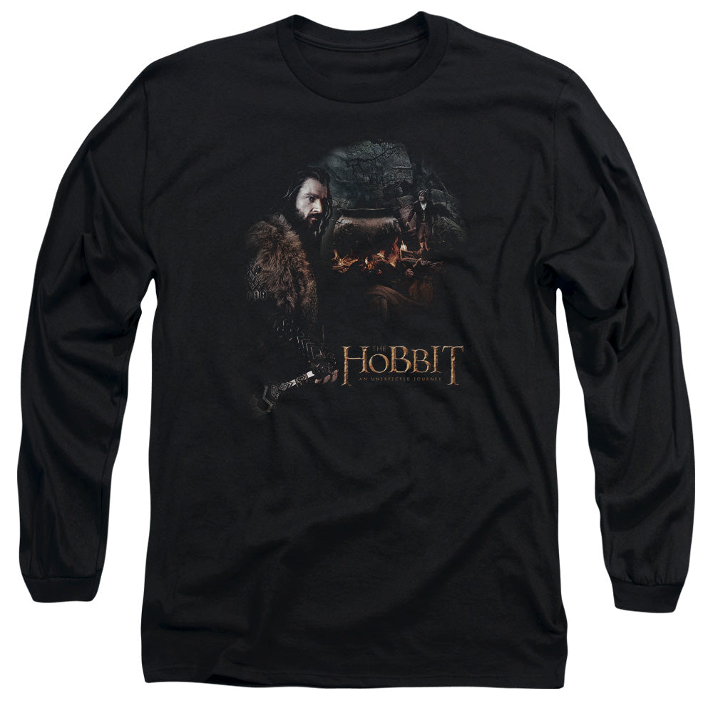 The Hobbit Cauldron Mens Long Sleeve Shirt Black Officially Licensed