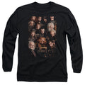 The Hobbit Dwarves Poster Mens Long Sleeve Shirt Black Officially Licensed
