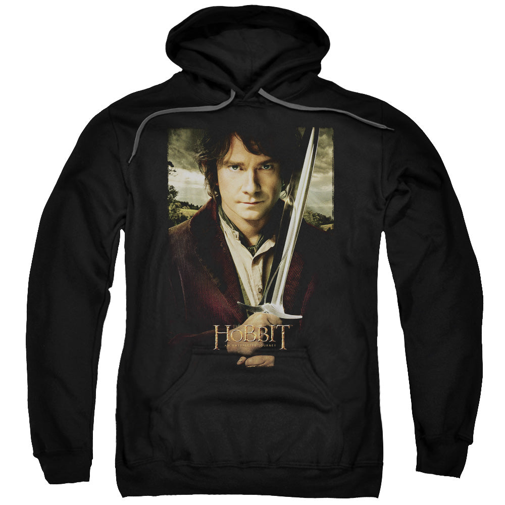 The Hobbit Baggins Poster Mens Hoodie Black Officially Licensed