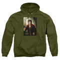 The Hobbit Bilbo Poster Mens Hoodie Military Green Officially Licensed