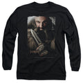 The Hobbit Dwalin Mens Long Sleeve Shirt Black Officially Licensed
