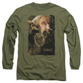 The Hobbit Oin Mens Long Sleeve Shirt Military Green Officially Licensed