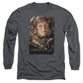 The Hobbit Ori Mens Long Sleeve Shirt Charcoal Officially Licensed