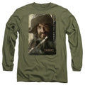 The Hobbit Bofur Mens Long Sleeve Shirt Military Green Officially Licensed