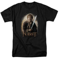 The Hobbit Bilbo And Sting Mens T Shirt Black Officially Licensed