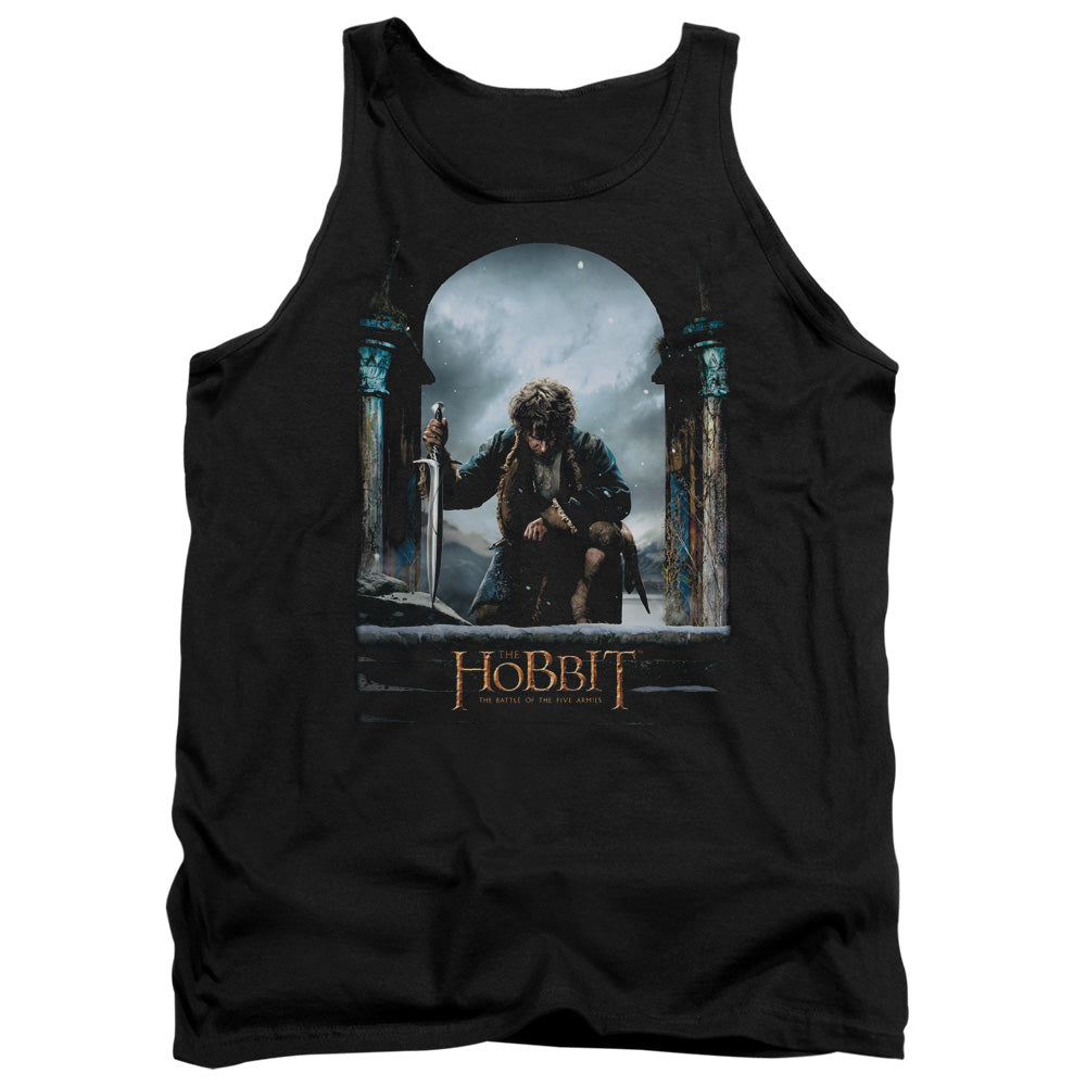 The Hobbit Bilbo Poster Mens Tank Top Shirt Black Officially Licensed