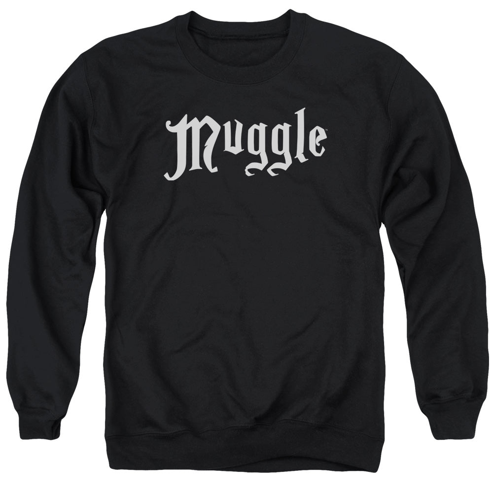 Harry Potter Muggle Mens Crewneck Sweatshirt Black Officially Licensed