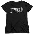 Harry Potter Muggle Womens T Shirt Black Officially Licensed