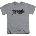 Harry Potter Muggle Juvenile Kids Youth T Shirt Athletic Heather Officially Licensed