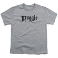 Harry Potter Muggle Kids Youth T Shirt Athletic Heather Officially Licensed