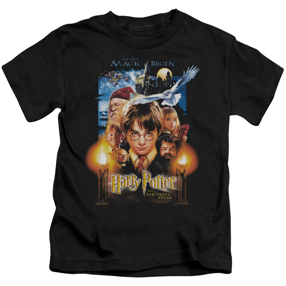Harry Potter Movie Poster Juvenile Kids Youth T Shirt Black Officially Licensed