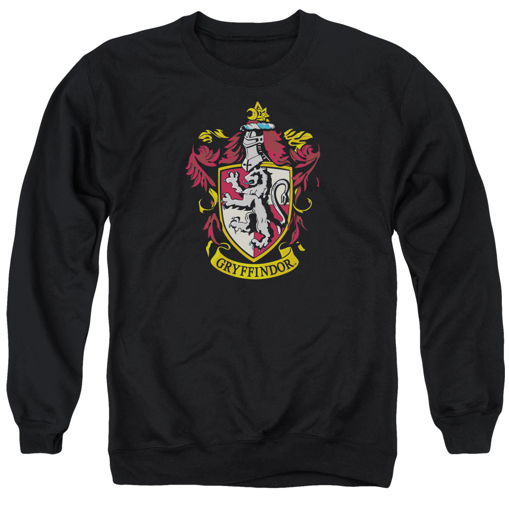 Harry Potter Gryffindor Crest Mens Crewneck Sweatshirt Black Officially Licensed