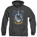 Harry Potter Ravenclaw Crest Heather Mens Hoodie Black Officially Licensed
